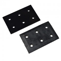 Black Rubber Metal Splint Parts